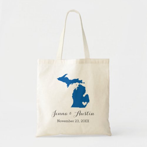 Michigan Wedding Welcome Tote Bag