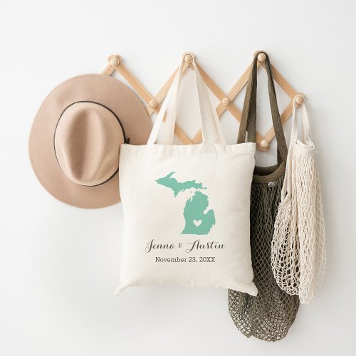 Michigan Wedding Welcome Tote Bag