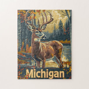 Michigan White-tailed deer Jigsaw Puzzle