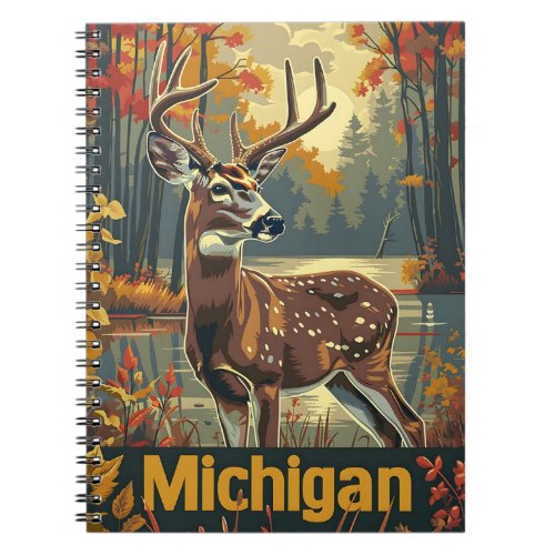 Michigan white_tailed deer notebook