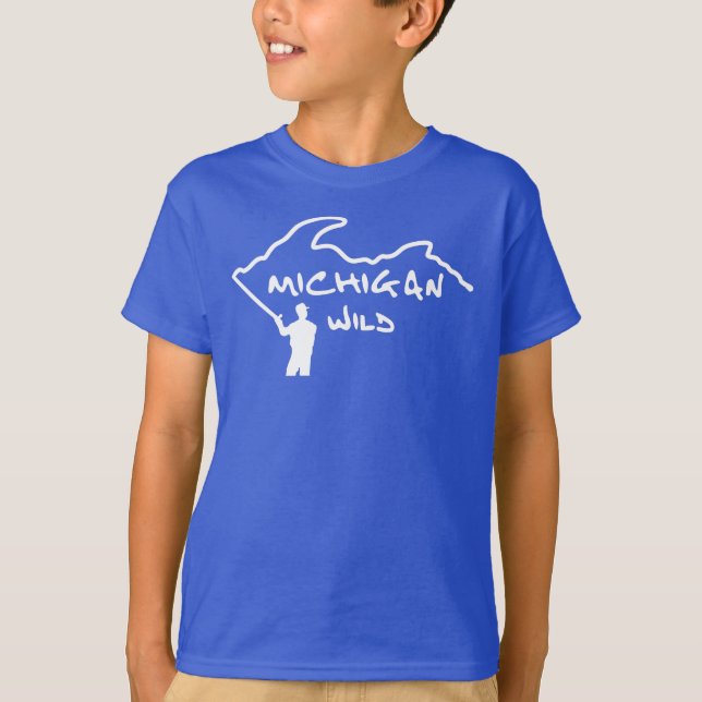 Michigan Wild Logo Kids T-Shirt (Front)