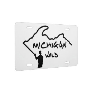 Michigan Wild Logo License Plate