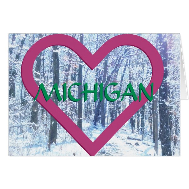 Michigan Winter Trail Card (Front Horizontal)