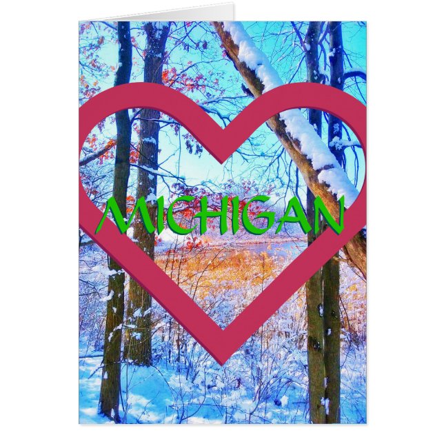 Michigan Winter WoodMarsh Card (Front)