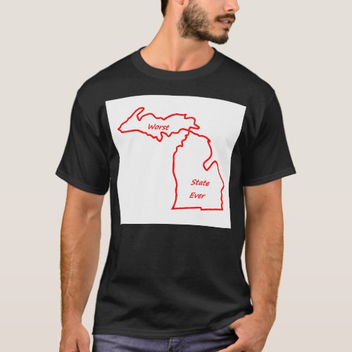 Michigan worst state ever red T_Shirt