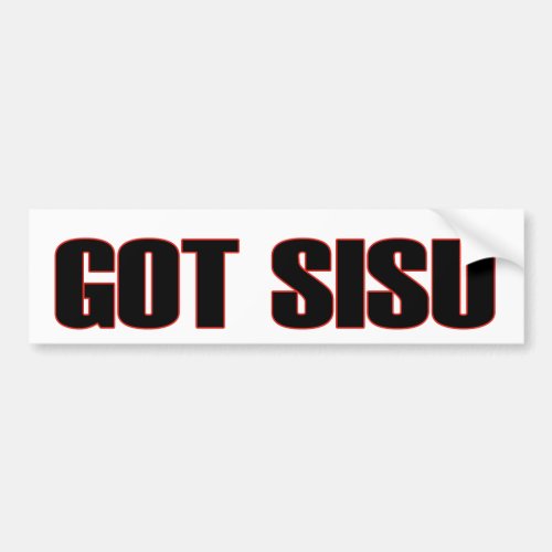 Michigan Yooper Got Sisu Bumper Sticker