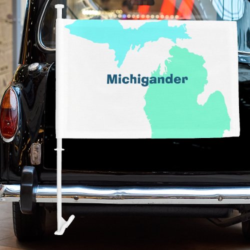 Michigander Car Flag
