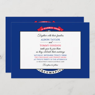 Michigander Flag, Flag of Michigan Wedding Invitation