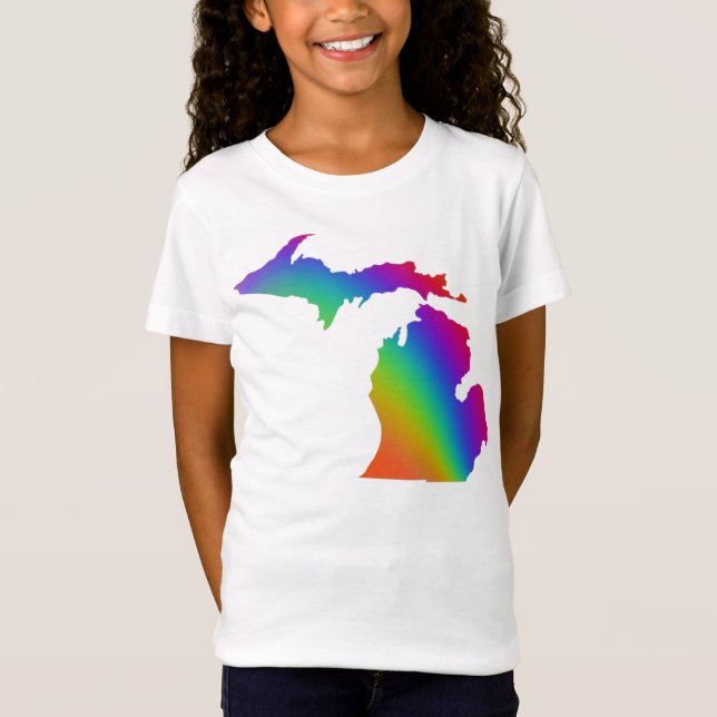 Michigander | rainbow | love is love T-Shirt (Front)