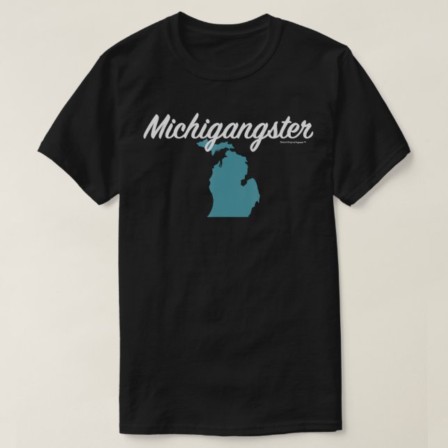 Michigangster  Michigan Mitten  T-Shirt (Design Front)