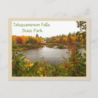 MICHIGAN'S AUTUMN PALETTE/COLORS REFLECTED IN RIVE POSTCARD