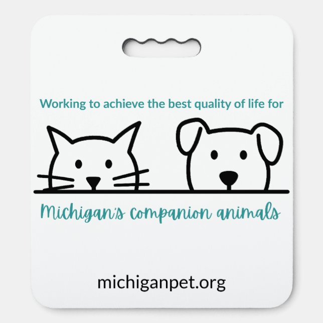 Michigan's Companion Animals Stadium Seat Cushion (Front Vertical)