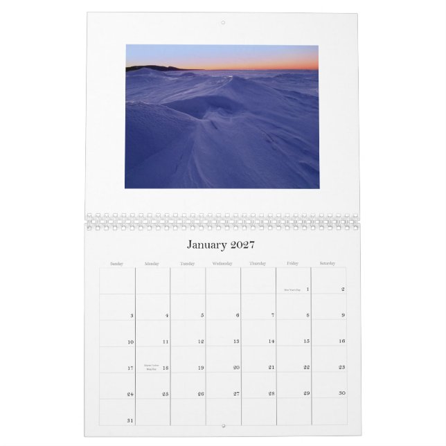 Michigan's UP - Customized Calendar (Jan 2027)