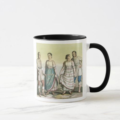Michoacan Indians in Traditional Costume Mexico  Mug