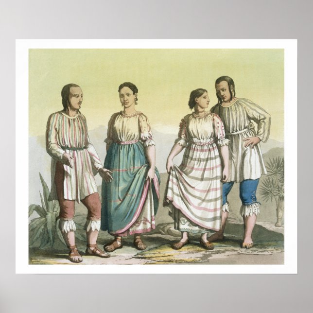 Michoacan Indians in Traditional Costume, Mexico ( Poster (Front)