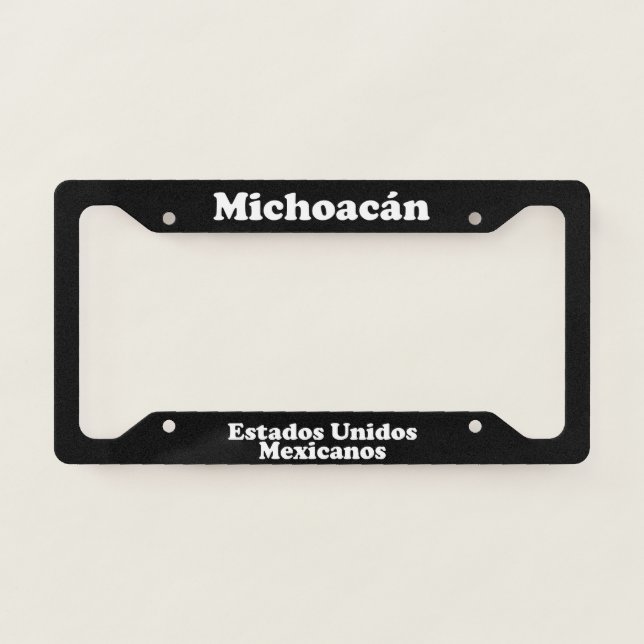 Michoacan Mexico - LPF License Plate Frame (Front)