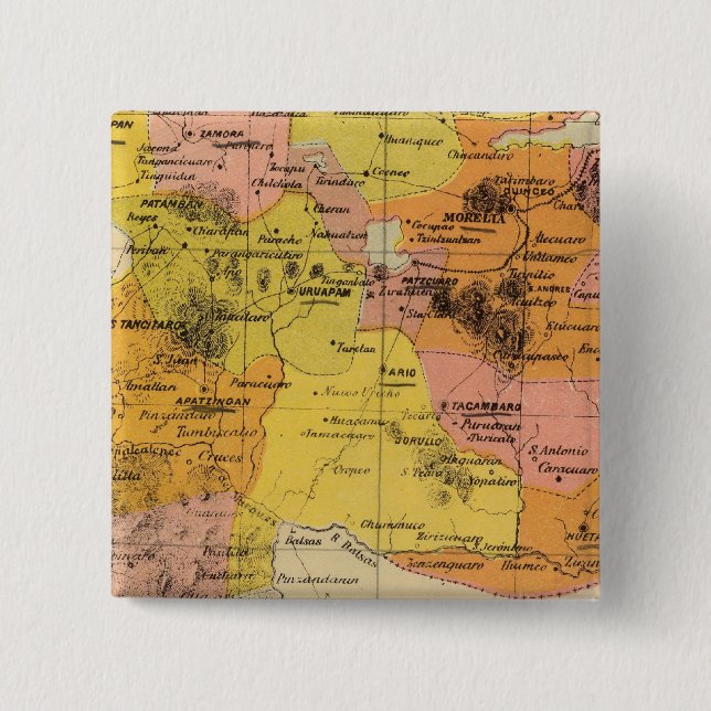 Michoacan, Mexico Pinback Button (Front)