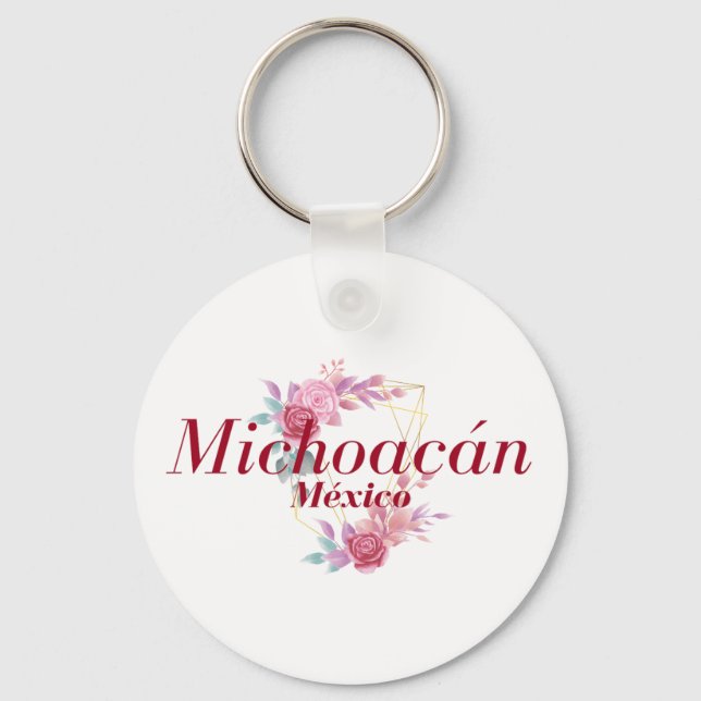 Michoacan Mexico Travel Destination Bridesmaid  Keychain (Front)