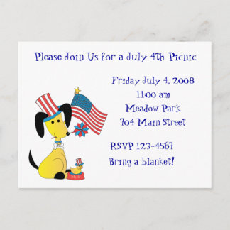Mick and Henry Celebrate the 4th of July! Postcard