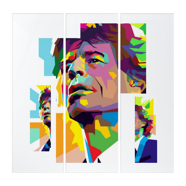 Mick Jagger Collection: Rock Icons Reimagined Triptych (Front)