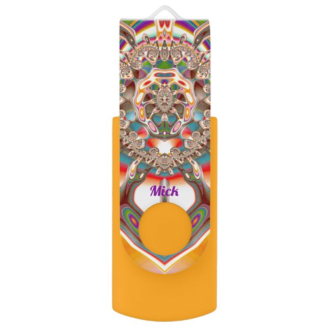 MICK ~ Mother's Day ~ Strange Fractal Pattern ~ Flash Drive (Back (Vertical))