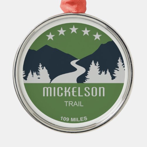 Mickelson Trail Metal Ornament
