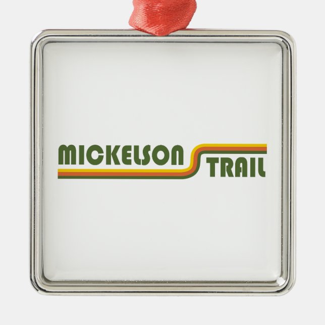 Mickelson Trail South Dakota Metal Ornament (Front)