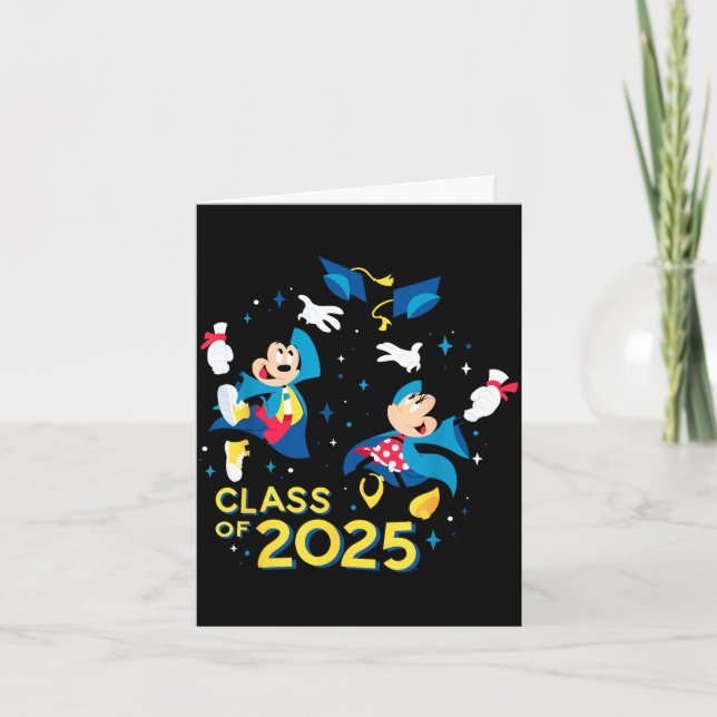 Mickey &amp; minnie mouse graduation class of 2025 card (Front)