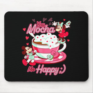 Mickey Amp Minnie Valentines Day You Mocha Me H  Mouse Pad