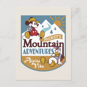 Mickey and Donald   Mountain Adventures Postcard
