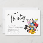 Mickey and Friends 30th Birthday  Invitation<br><div class="desc">Invite all your family and friends to your 30th Birthday with these Mickey Mouse invitations featuring all your favorite characters. Personalize by adding all your party details!</div>