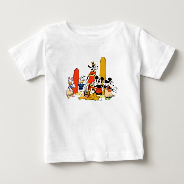 Mickey and Friends at the Beach Baby T-Shirt (Front)