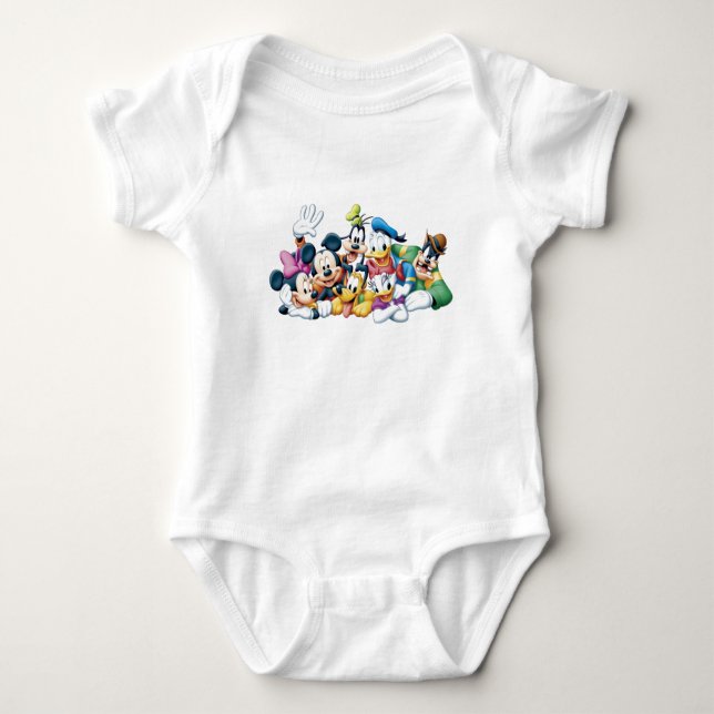 Mickey and Friends Baby Bodysuit (Front)