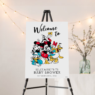 Mickey and Friends Baby Shower Welcome Sign