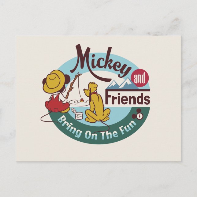 Mickey and Friends | Bring on the Fun Postcard (Front)