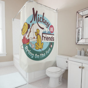 Mickey and Friends   Bring on the Fun Shower Curtain