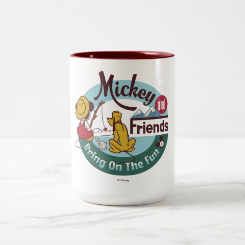 Mickey and Friends  Bring on the Fun Two_Tone Coffee Mug