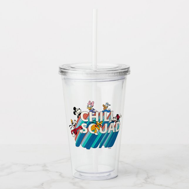 Mickey and Friends | Chill Squad Acrylic Tumbler (Front)
