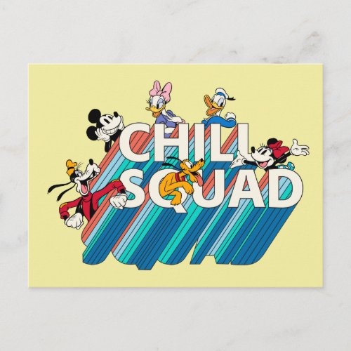 Mickey and Friends  Chill Squad Postcard