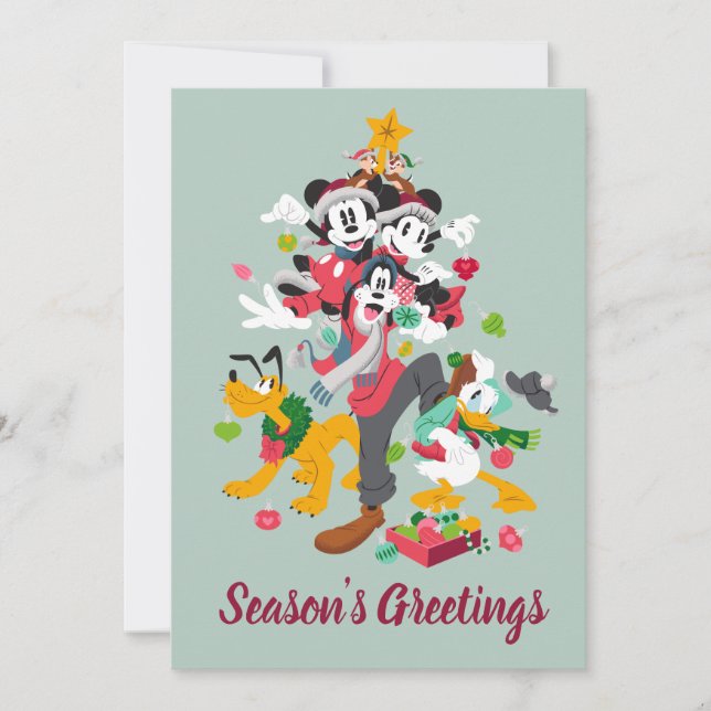 Mickey and Friends | Christmas Pyramid Card (Front)
