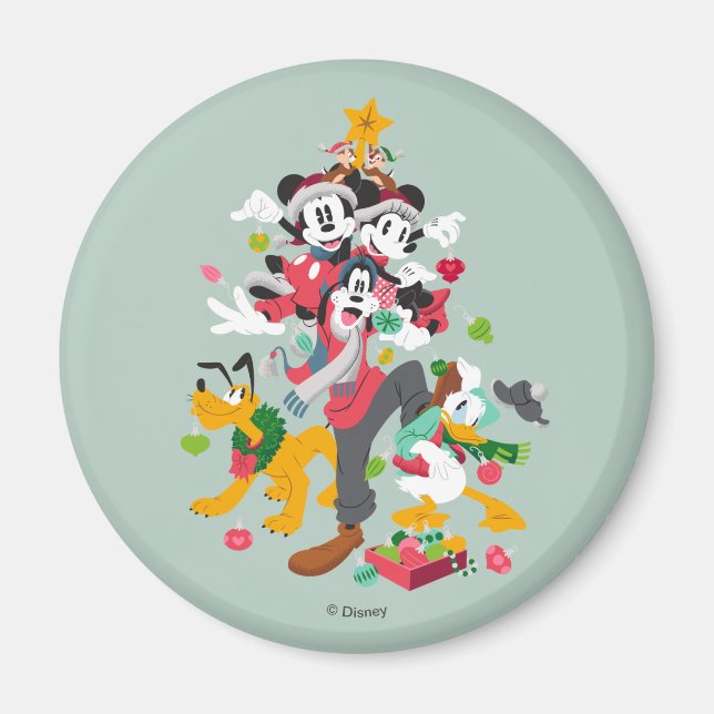 Mickey and Friends | Christmas Pyramid Magnet (Front)