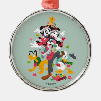 Mickey and Friends | Christmas Pyramid Metal Ornament