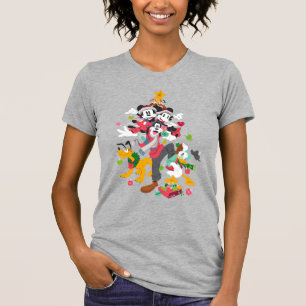 Mickey and Friends Christmas Pyramid T-Shirt