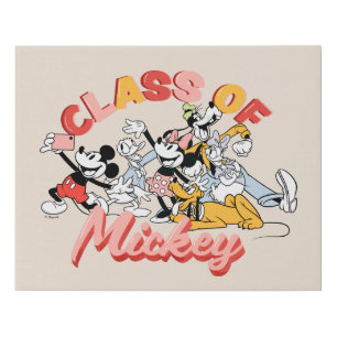 Mickey and Friends   Class of Mickey Faux Canvas Print