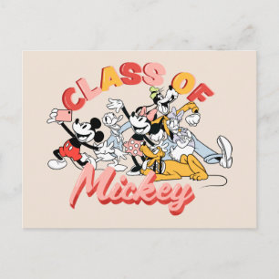 Mickey and Friends Class of Mickey Postcard