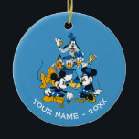 Mickey and Friends | Dreidel Days Ceramic Ornament<br><div class="desc">Happy Hanukkah from Mickey and Friends! This super cute graphic features Mickey and Friends celebrating Hanukkah.</div>