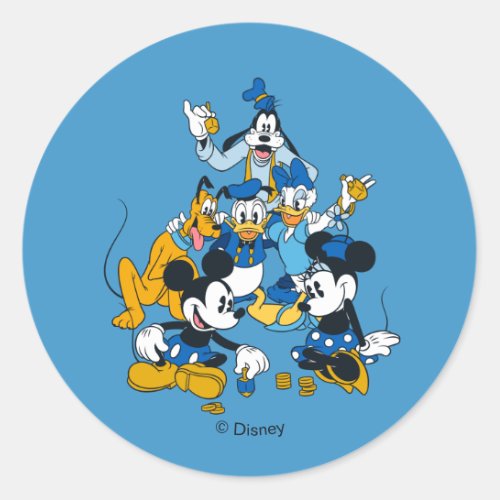 Mickey and Friends  Dreidel Days Classic Round Sticker