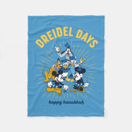 Mickey and Friends  Dreidel Days Fleece Blanket