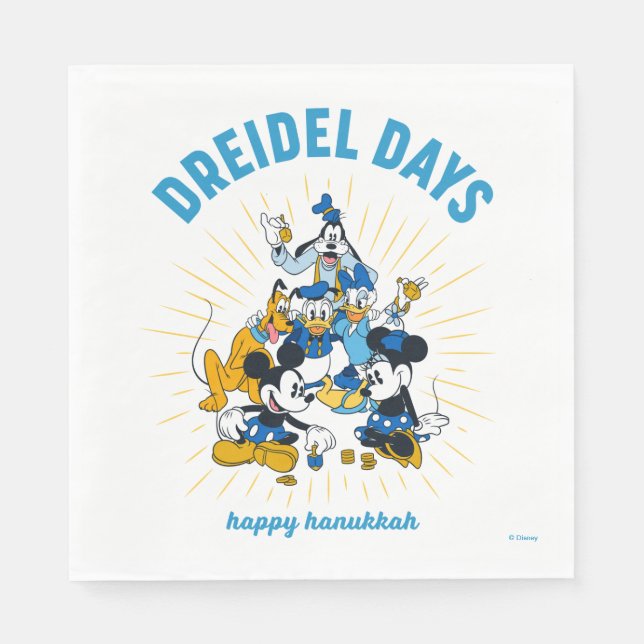 Mickey and Friends | Dreidel Days Napkins (Front)