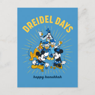 Mickey and Friends Dreidel Days Postcard